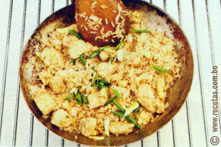 Preparación - Arroz chaufa - Loncheras para el trabajo - Cocina saludable - Recetas Bolivia - www.recetas.com.bo