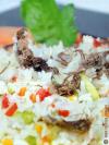 Arroz llamerada a la orureña - Recetas bolivianas